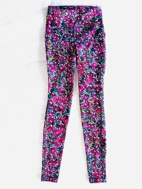 Lululemon Base Pace High-Rise Tight, Floral Electric Print, Size 2, Inseam 28"